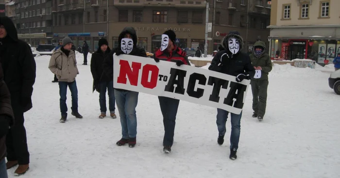 Protest anti ACTA la Timișoara