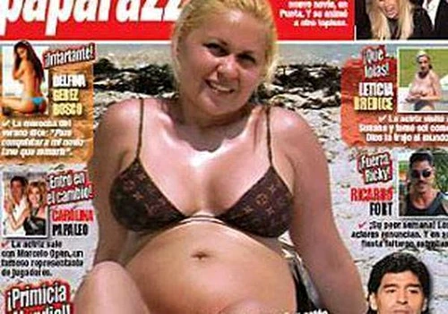 Veronica Ojeda, iubita lui Maradona, era însărcinată în luna a patra.