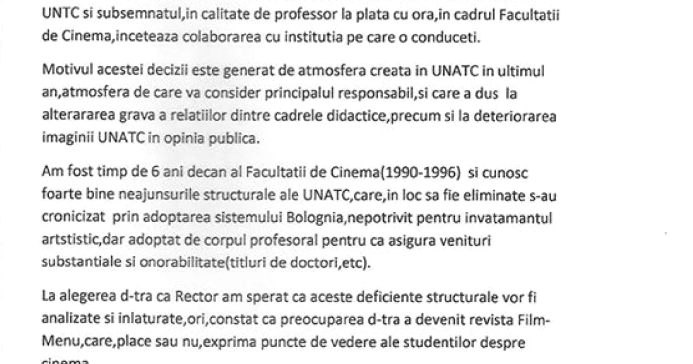scrisoare gulea