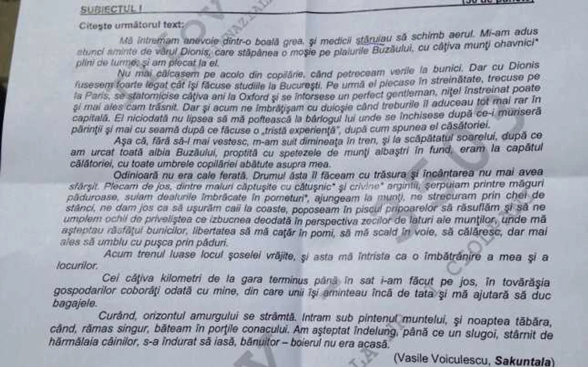 subiecte bac olimpici profil uman