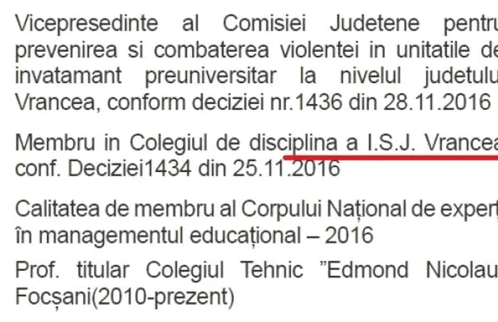 Greşeli cv Marchitan Vrancea