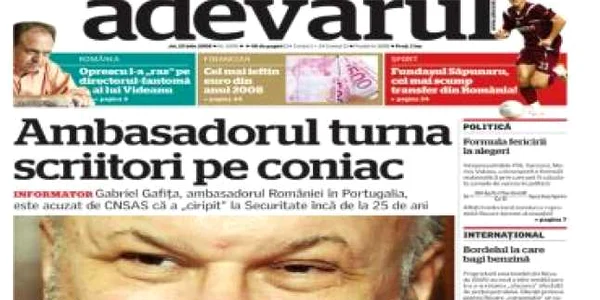 Ambasadorul României în Portugalia, turnător dovedit