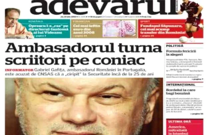 Ambasadorul României în Portugalia, turnător dovedit