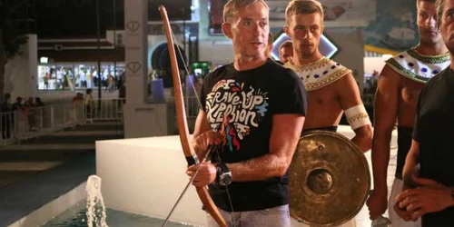 Constanţa. Radu Mazăre se pregăteşte de ultimul personaj al Carnavalului Mamaia 2014 - faraonul Ramses al II-lea Foto fpeople.ro