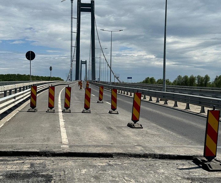 Încep reparațiile la Golden Gate de România. Până la 1 septembrie se va circula pe o singură bandă FOTO