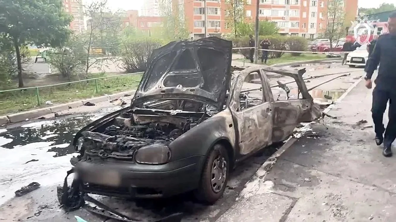 Mașina capcană ca l-a ucis pe generalul rus Iaroslav Moskalik/FOTO:X