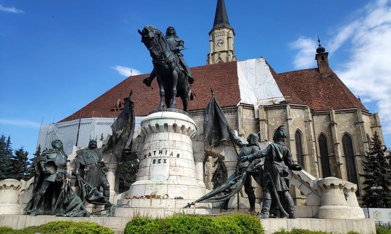 Statuia regelui Matia, Cluj - Napoca. Sursa: Tripadvisor. 