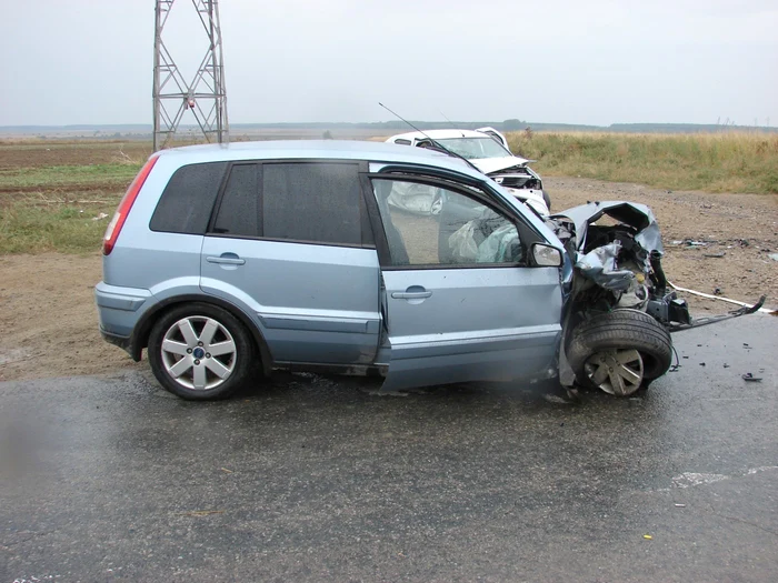 Accident la Măcin FOTO IPJ Tulcea