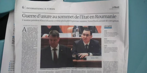 le monde ponta iohannis