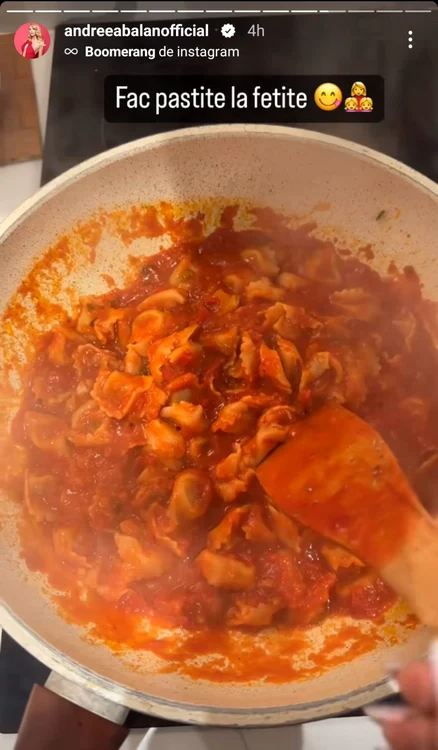 Andreea Bălan le-a gătit copiilor / foto: Instagram