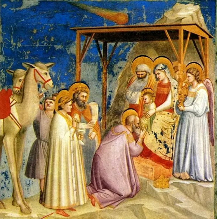 Giotto. Adorația Magilor. Sursa: Wikipedia