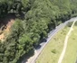 Zona de pe Valea Oltului închisă circulației pentru defrișările dedicate Autostrăzii Sibiu Pitești Captură video