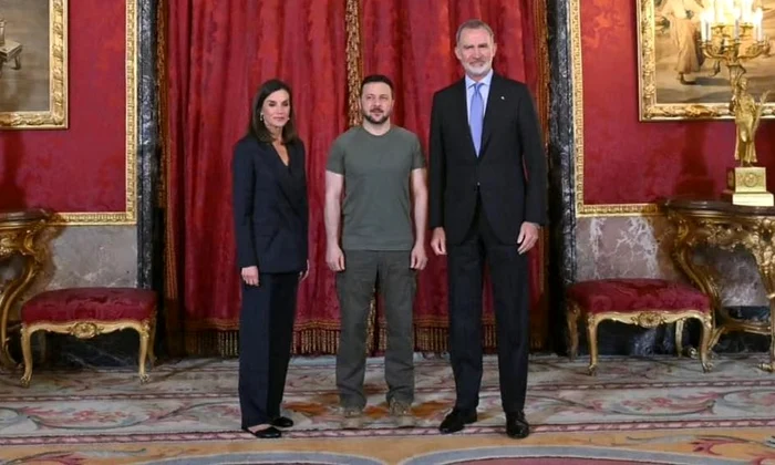 Volodimir Zelenski cu Regina Letizia si Regele Felipe la Madrid   Casa Majestatii Sale 1 (2) jpg