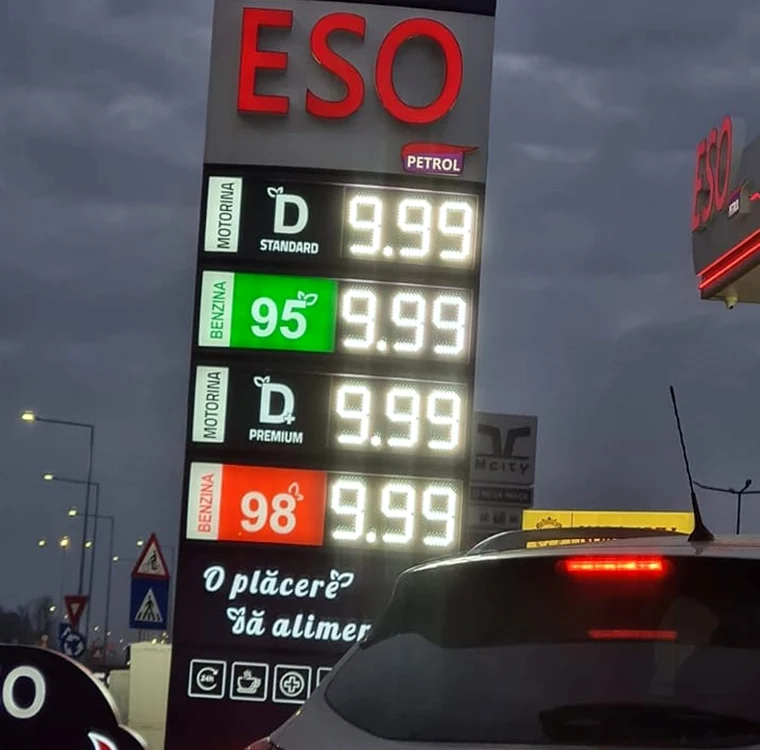 Benzinărie Eso în Timişoara FOTO Facebook