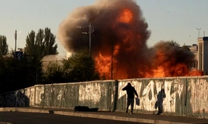 Atac cu dronă asupra Kievului | Război în Ucraina | 17 octombrie 2022 Foto AFP