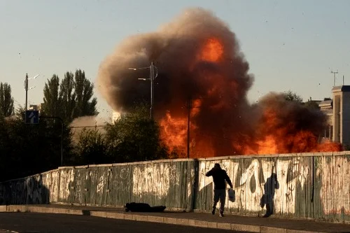 Atac cu dronă asupra Kievului | Război în Ucraina | 17 octombrie 2022 Foto AFP