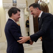 Nicușor Dan, președintele României, îl primește pe Mark Rutte la Palatul Cotroceni  Inquam Photos / George Călin 