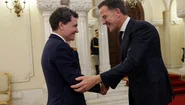 Nicușor Dan, președintele României, îl primește pe Mark Rutte la Palatul Cotroceni  Inquam Photos / George Călin 