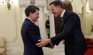 Nicușor Dan, președintele României, îl primește pe Mark Rutte la Palatul Cotroceni Inquam Photos / George Călin