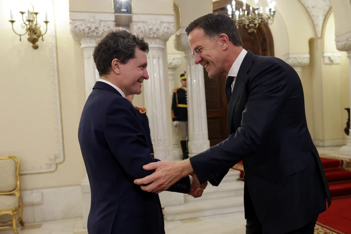 Mark Rutte la București
