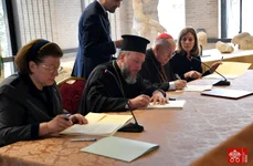 Muzeele Vaticanului au returnat Greciei trei piese din Partenon (foto: Twitter / Vatican News)