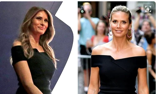 rochie melania trump heidi klum png