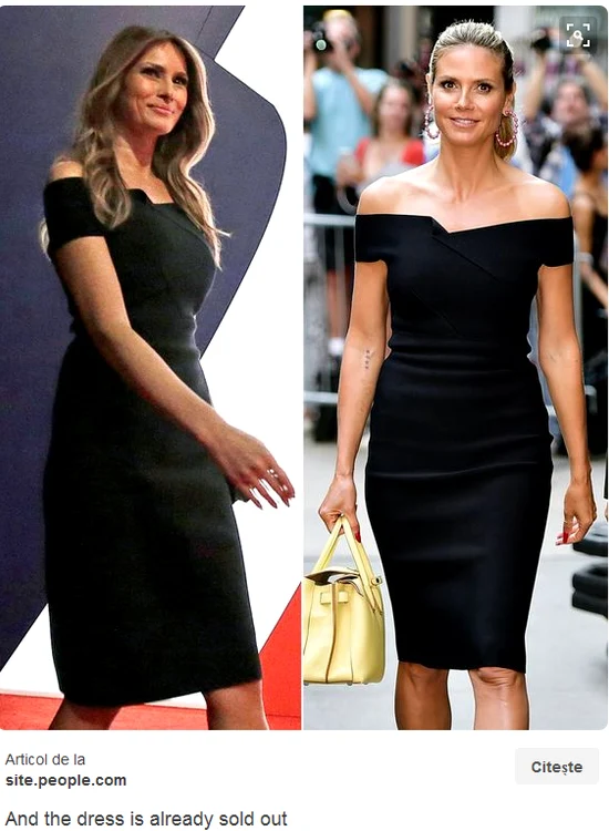 rochie melania trump heidi klum png
