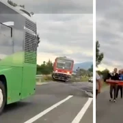autobuz blocat brasov FOTO Captură video Observator