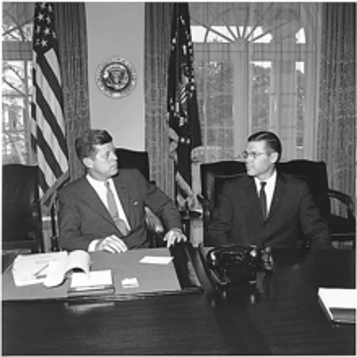 220px President Kennedy and Secretary McNamara 1962 png png