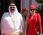 Hamad bin Khalifa al-Thani și Șeica Moza bint Nasser. FOTO: Profimedia