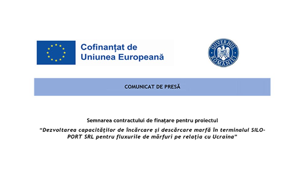Comunicat de presă SILO-PORT S.R.L.