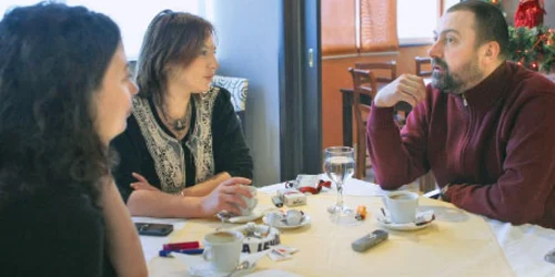 Cătălin Ştefănescu, la o discuţie cu jurnaliştii „Adevărul“