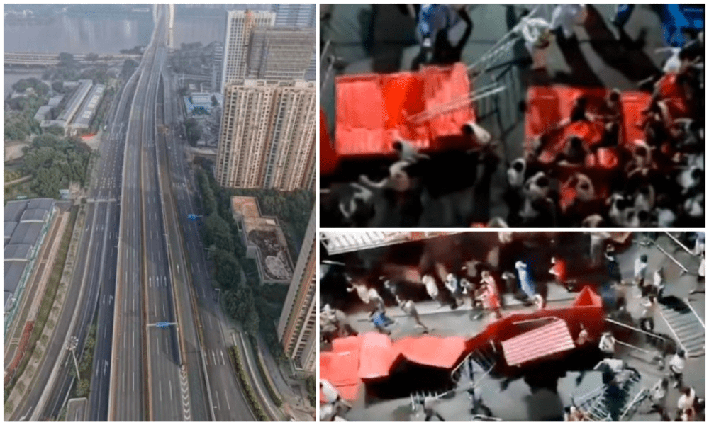 Furie și disperare în China: locuitorii izolați în case din cauza COVID s-au revoltat VIDEO