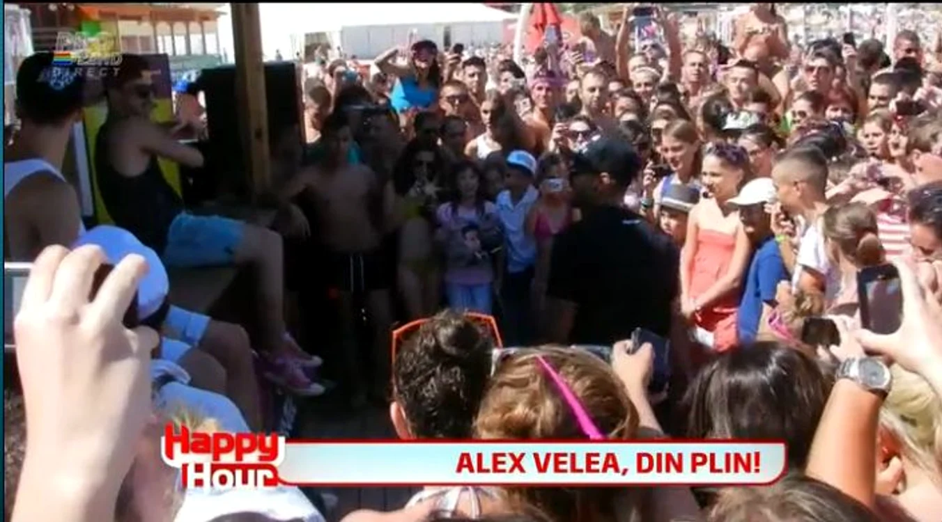 Artistul a fost foarte relaxat și bine dispus (captură: PRO TV)