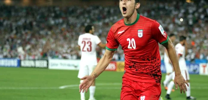 Sardar Azmoun a înscris un gol splendid. FOTO: IRNA