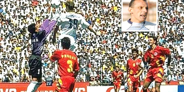 Cupa Mondială 1994, România   Suedia 2 2 (4 5 după pen ): Florin Prunea a ieşit greşit la o centrare şi Andersson, singurul suedez din careul nostru, a trimis în poarta goală, trimiţând meciul la penalty uri jpeg