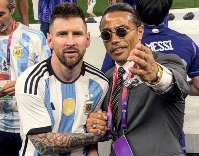 Nusret Gokce și Lionel Messi. FOTO Twitter