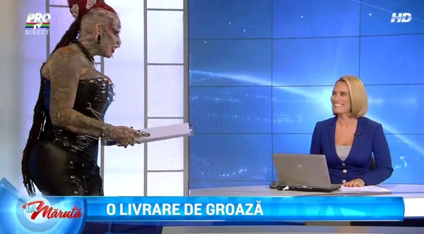 Andreea Esca a avut parte de o livrare specială