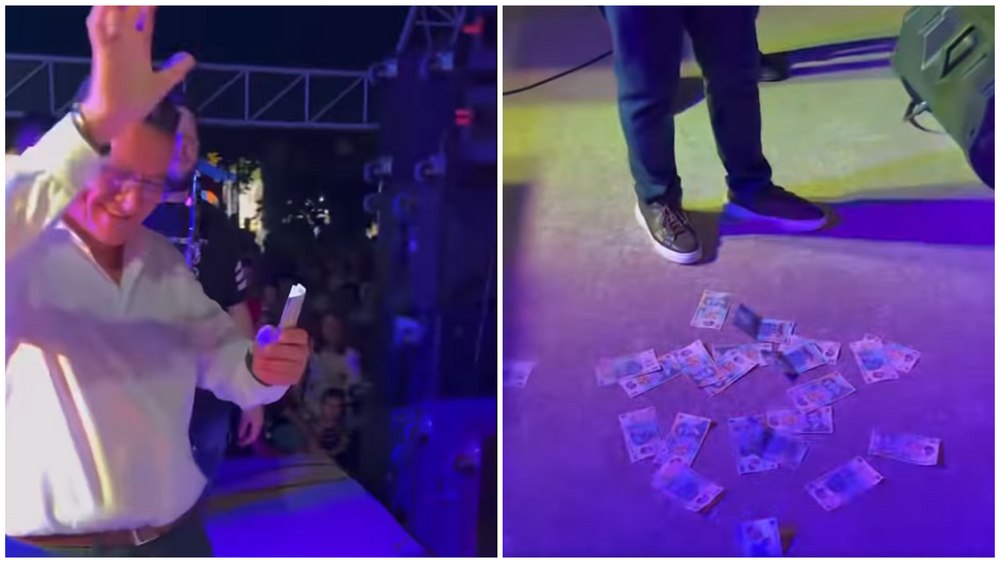 Gest controversat al unui primar PSD din Olt: A aruncat cu 3000 de lei pe scenă, în timpul unui concert de manele: „Așa am simțit eu”