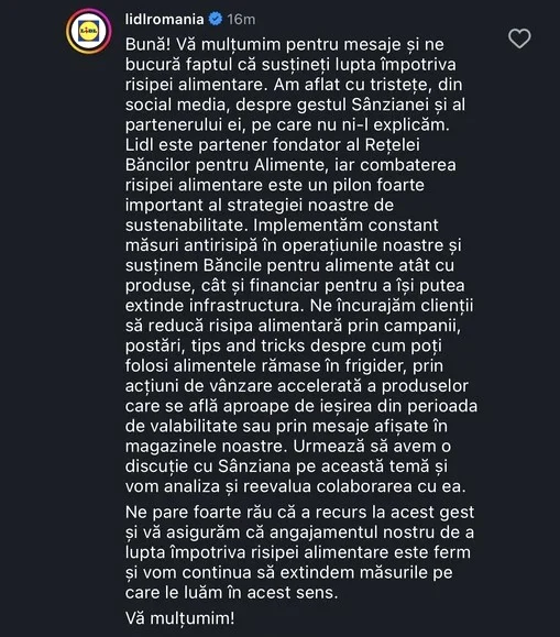 Reacția Lild, după gafa Sânzianei Negru / foto: Instagram