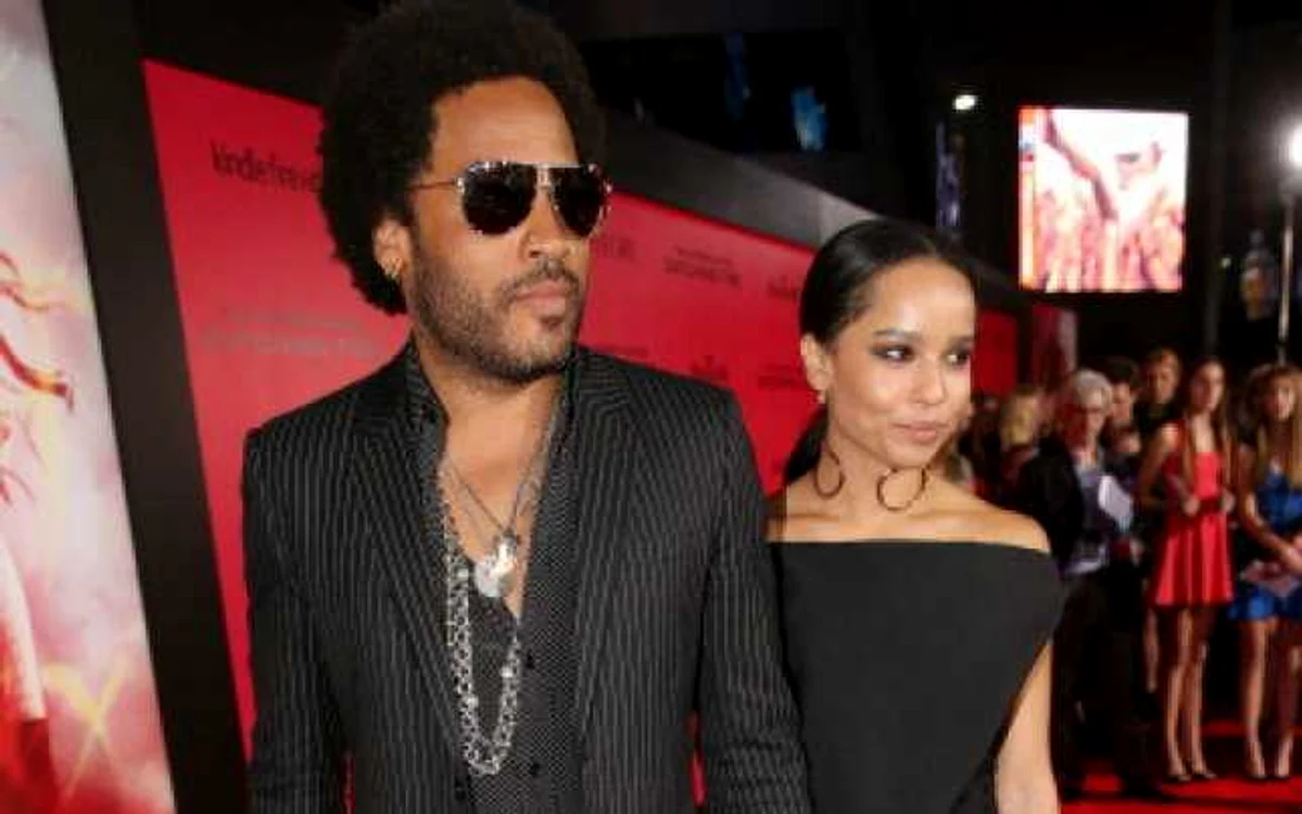 Lenny Kravitz, alături de fiica sa, Zoe FOTO GETTY IMAGES