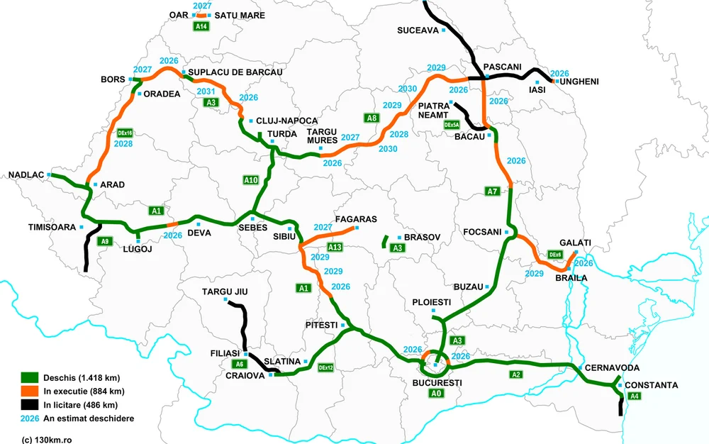 Harta autostrăzilor din România aprinde spiritele. De ce s-a oprit Ceaușescu la doar 113 kilometri?