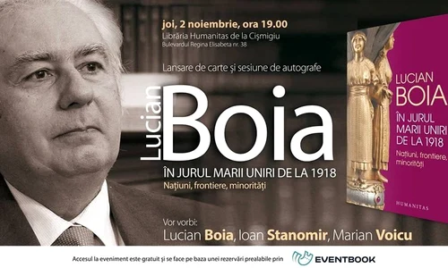 Lansare de carte: „În jurul Marii Uniri de la 1918“ de Lucian Boia jpeg