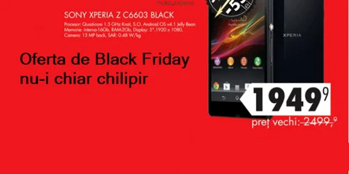 xperia z black friday foto adevarul