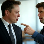 Elon musk și Sam Altman/ FOTO:X/@alienmilian