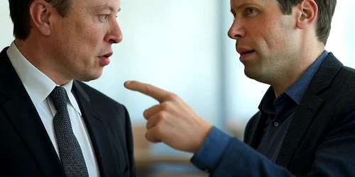 Elon musk și Sam Altman/ FOTO:X/@alienmilian