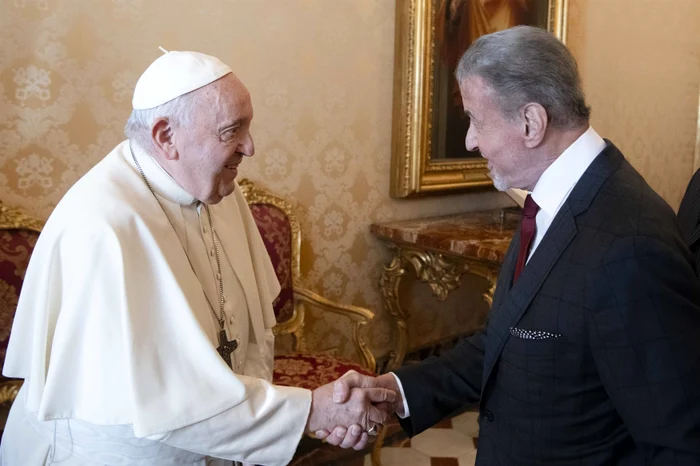 Sylvester Stallone and The Pope, Profimedia (2) jpg