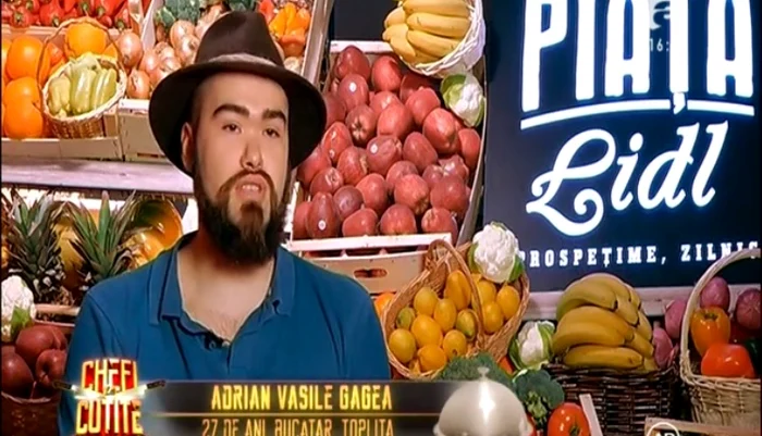Chef Adrian Gagea nu a impresionat la Chefi la cuțite foto:captură Antena 1
