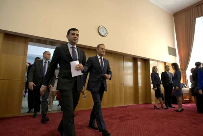 donald tusk chiril gaburici 28 aprilie 2015 FOTO Alexandru Tarlev