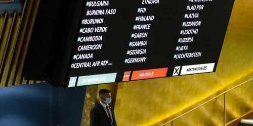 Rezolutia la ONU privind razboiul dus de Rusia impotriva Ucrainei FOTO EPA-EFE